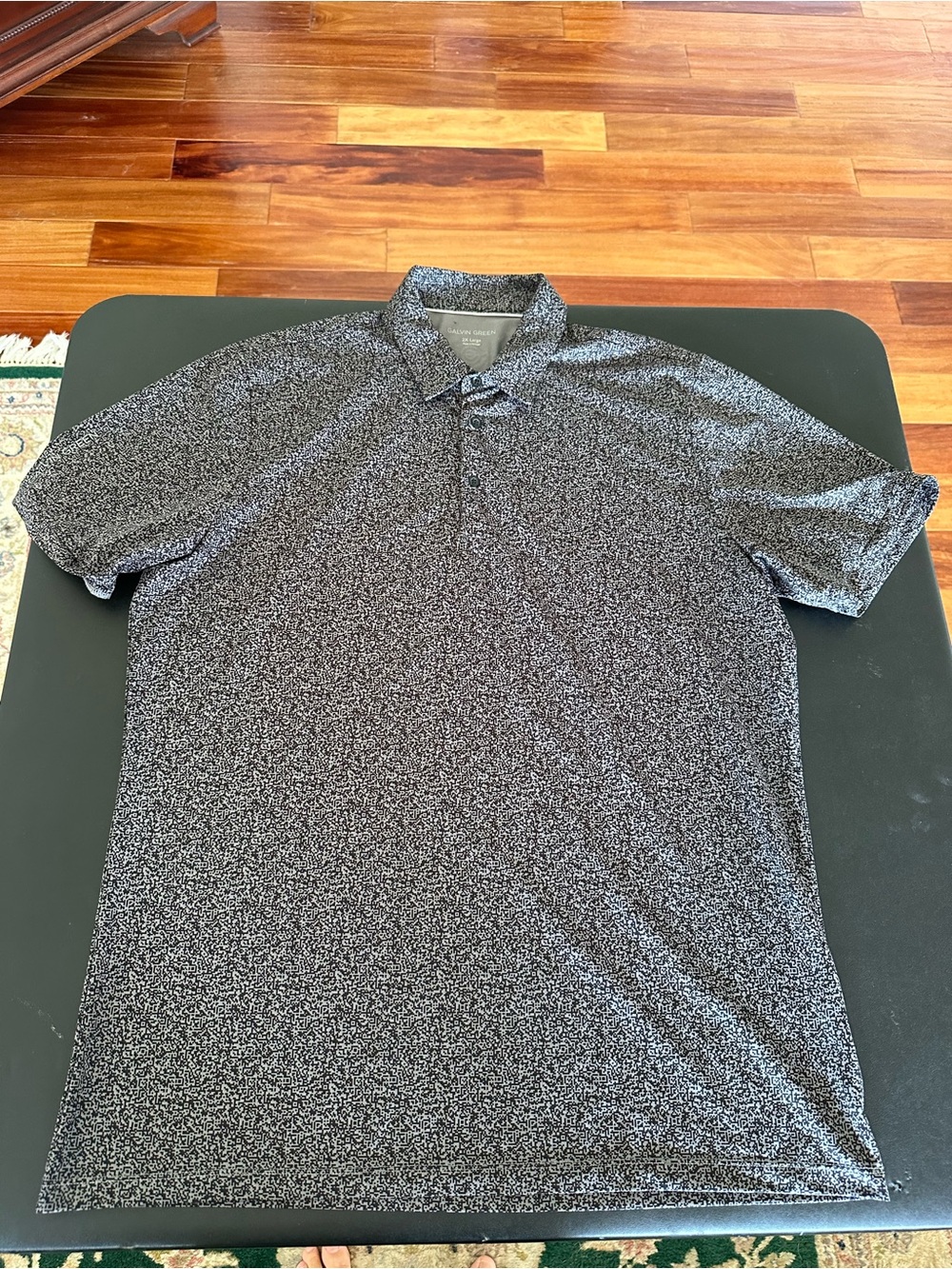 Galvin Green Men's Short-Sleeve Polo Shirt - Dark Gray Speckle